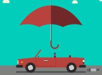 傘を差しながらオープンカーを運転したら交通違反なのか真面目に考えてみた！ - Umbrella_Car