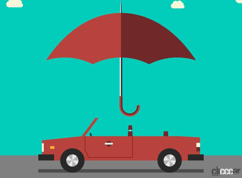 「傘を差しながらオープンカーを運転したら交通違反なのか真面目に考えてみた！」の1枚目の画像