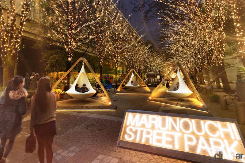 「正式発表前に三菱・新型アウトランダーPHEVが丸の内のイベントに登場し、クリスマスイルミネーションを点灯！」の2枚目の画像