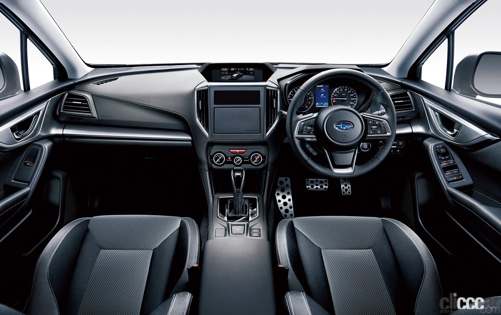 スバル インプレッサが一部改良 黒の加飾が外観を引き締める特別仕様車 1 6i S Eyesight Accentblack を設定 Clicccar Com