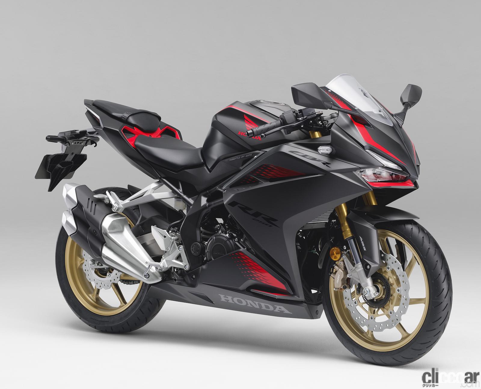 honda Cbr250rr 02 画像 ホンダの軽量スーパースポーツ Cbr250rr 22年新色はシンプルなブラックで精悍さアップ Clicccar Com