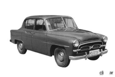 1955年にデビューした純国産車トヨペットクラウン(初代クラウン)。典型的なアメ車風のスタイリング