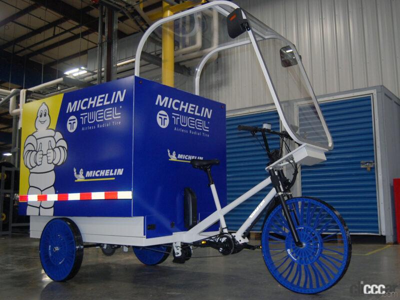 「ラストマイル配送の高効率化に寄与する、ミシュランのエアレスラジアルタイヤ「MICHELIN X TWEEL」」の1枚目の画像
