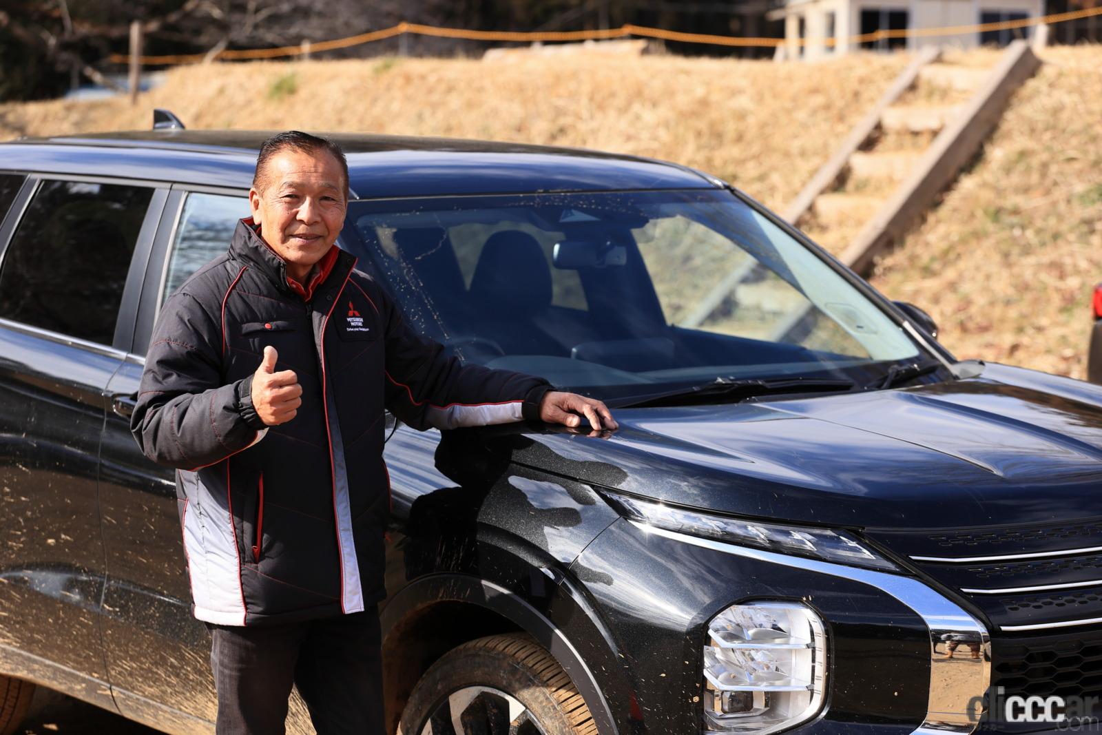 Mitsubishi Outlander Phev 21 4 画像 新型アウトランダーphevをオフロードコースで走らせると エコタイヤでも驚きの走破性を披露 Clicccar Com