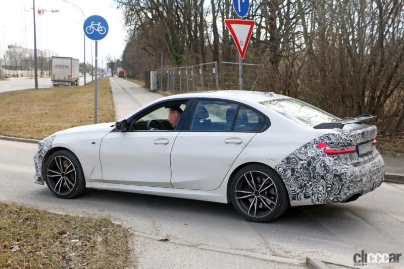 「BMW 「M340i」改良型、プロトタイプが過激Mウィングを初装着！」の9枚目の画像