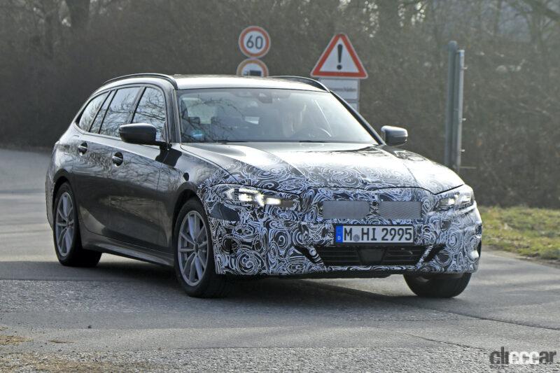 「BMW 3シリーズ「ツーリング」改良型をスクープ！上から下に降りる新LED採用」の2枚目の画像