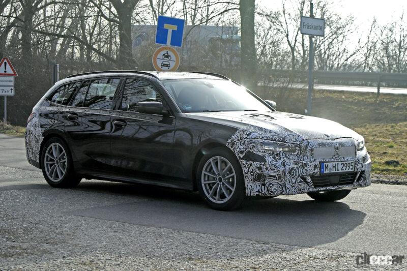 「BMW 3シリーズ「ツーリング」改良型をスクープ！上から下に降りる新LED採用」の4枚目の画像