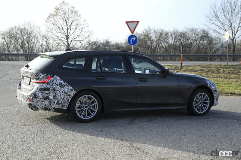 「BMW 3シリーズ「ツーリング」改良型をスクープ！上から下に降りる新LED採用」の7枚目の画像