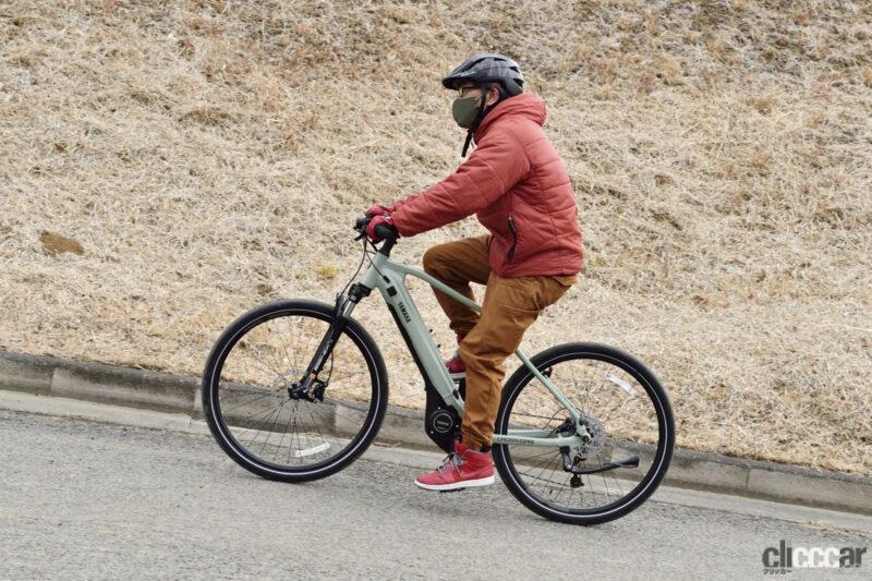 「ヤマハ新型e-バイク「クロスコアRC」に試乗！ 街から郊外までオートマ感覚で走れちゃう快適クロスバイク」の3枚目の画像