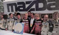 1991年優勝ドライバーたちの手形や従野、寺田選手