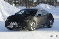 ヒョンデのEVサルーン「アイオニック6」、来年以降日本導入も!? - Spy shot of secretly tested future car