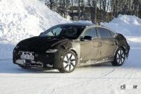 ヒョンデのEVサルーン「アイオニック6」、来年以降日本導入も!? - Spy shot of secretly tested future car