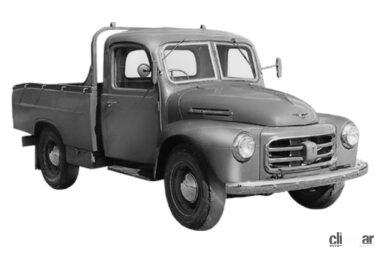1954年東京自動車ショウで展示されたトヨペットトラック
