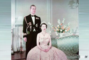 エリザベス女王とエディンバラ公夫妻(1950年) (C)Creative Commons