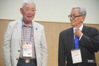 最高齢参加者は89歳で自走してきた久保さん(右)