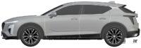 カローラクロスのテイストも？キャデラック新型コンパクトSUV「GT4」特許画像がリーク - 2023-Cadillac-GT4-12
