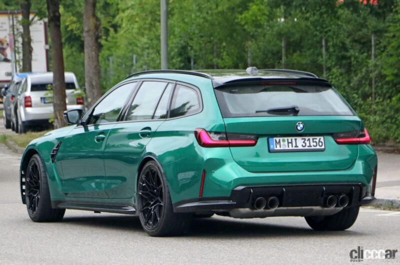 「BMW新型M3ツーリング。未公開の「マン島グリーン」カラーのプロトタイプを激写」の12枚目の画像