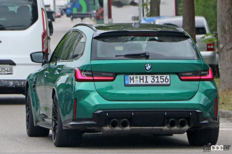 「BMW新型M3ツーリング。未公開の「マン島グリーン」カラーのプロトタイプを激写」の13枚目の画像