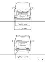 eKクロスEV 寸法図前後