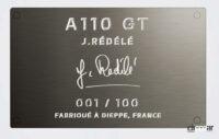 創業者の名を冠した「アルピーヌA110GT ジャン・レデレ」は10台限定。台数を超えると抽選販売に - Alpine_A110_20220714_4