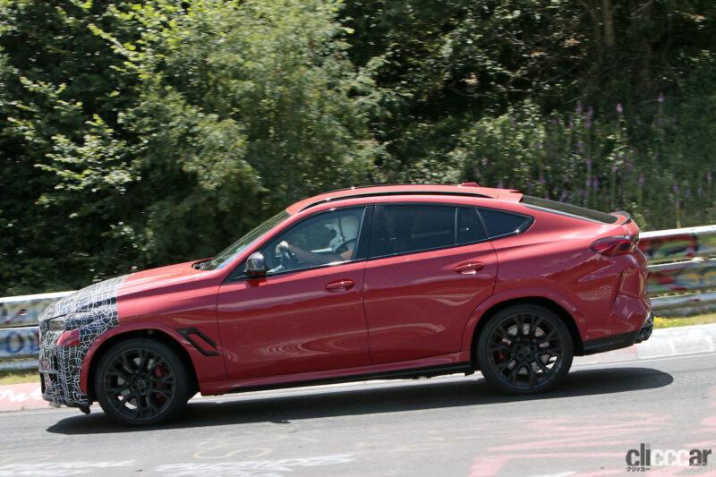 「BMW最強クーペSUV「X6M」改良型がニュル降臨。バンパー形状が丸わかりに」の4枚目の画像