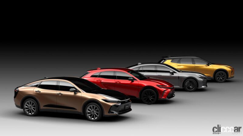 「トヨタ新型クラウンは「クロスオーバー」「スポーツ」「セダン」SUVの「エステート」の4タイプと発表」の2枚目の画像