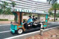 自動運転中の美浜シャトルカート