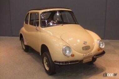 1958年にデビューした富士重工の「スバル360」。てんとう虫の愛称で大人気となった名車