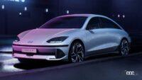 ヒョンデ新型EV「アイオニック6」、早くもシューティングブレークを設定？ - hyundai-ioniq-6-design-debut-front-purple-city