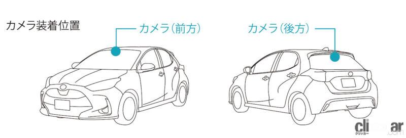 「トヨタ・ヤリスにドライブレコーダー付自動防眩インナーミラーをオプション設定」の2枚目の画像