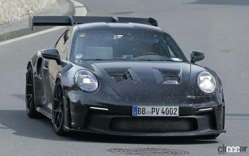 「公開直前、ポルシェ 911 GT3 RS次期型、プロトタイプが公式リーク」の2枚目の画像