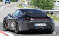 ポルシェ 911 GT3改良型を初出スクープ - Porsche 992 GT3 facelift 6