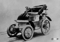 ポルシェ博士も作ったシリーズ・ハイブリッドは「内燃機関＋電動機」最古の形態。その走りっぷりは？-その1-日産ノート【モロズミ的クルマのティスティング実況＆考察】 - Lohner-Porsche_FWD_2-inwheel-motor