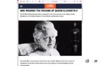 エリザベス女王への追悼ページ