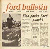 ロータス エランのお披露目を報じるフォードの社内報