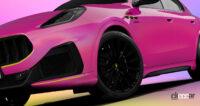 ピンククラウンの再来!? 間違いなく「映える」ピンク過ぎるマセラティが約4800万円のクリスマスギフトに - clicccar_Maserati_Barbie_Grecale3
