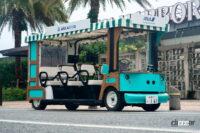 ヤマハランドカーをベースにした沖縄北谷の自動運転カート
