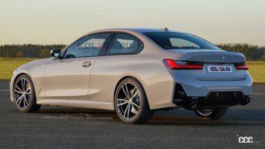 BMW 3シリーズ クーペ 新型 予想CG。リヤビュー