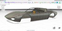 GGF-Tによるスーパーカー消しゴム製作プロセス　3Dデータの製作