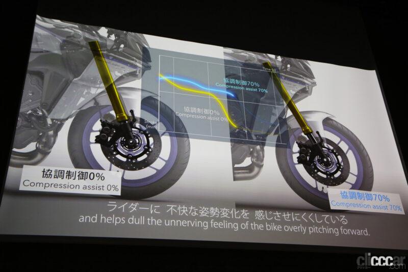 「ヤマハが新型「トレーサー9GT+」に搭載した世界初のレーダー連携ブレーキとは？ 開発者に聞いてみた」の23枚目の画像