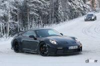 ポルシェ「911 GT3 ツーリング」改良型、ウィングありのスタンダードモデルをスクープ - Porsche 911 GT3 facelift 4
