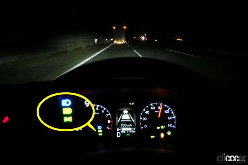 「レクサス級が軽バンに！新型「アトレー」LEDヘッドライトのクラス初ADBの高機能ぶり【新車リアル試乗6-4 ダイハツアトレー　夜間走行&ライト性能編】」の12枚目の画像