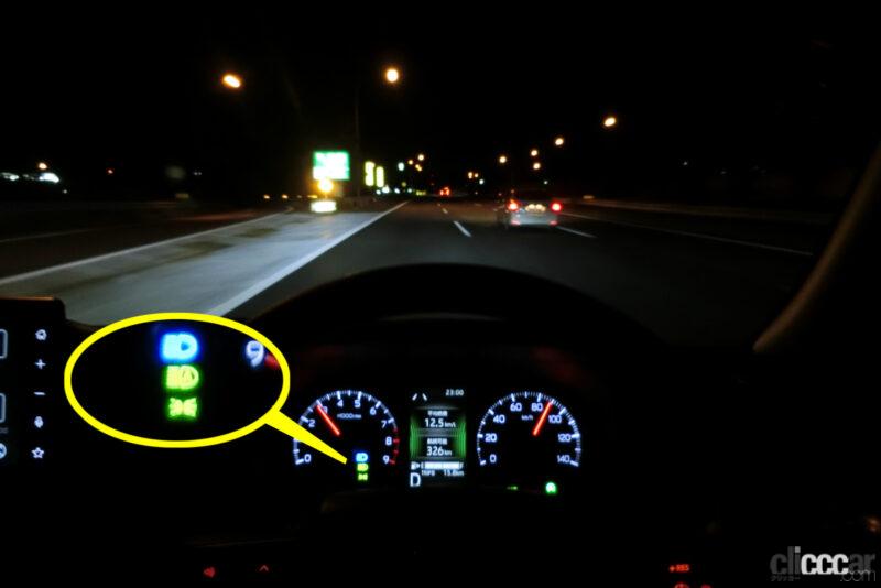 「レクサス級が軽バンに！新型「アトレー」LEDヘッドライトのクラス初ADBの高機能ぶり【新車リアル試乗6-4 ダイハツアトレー　夜間走行&ライト性能編】」の9枚目の画像