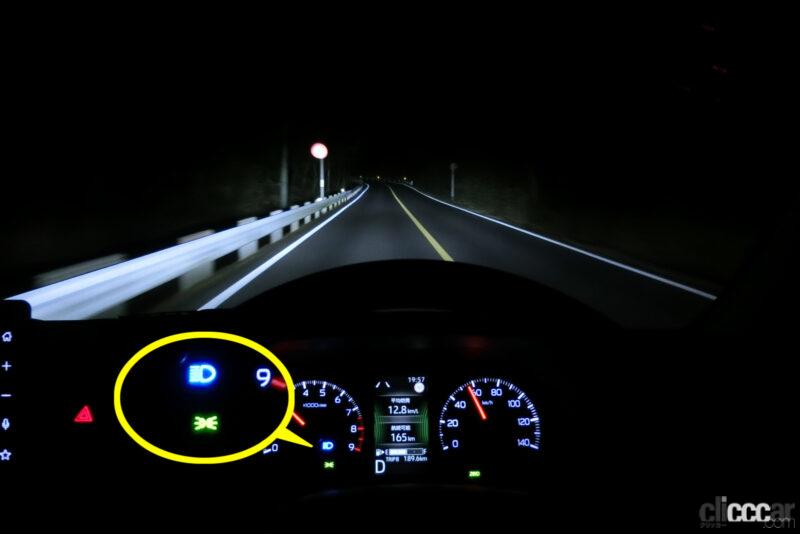 「レクサス級が軽バンに！新型「アトレー」LEDヘッドライトのクラス初ADBの高機能ぶり【新車リアル試乗6-4 ダイハツアトレー　夜間走行&ライト性能編】」の14枚目の画像