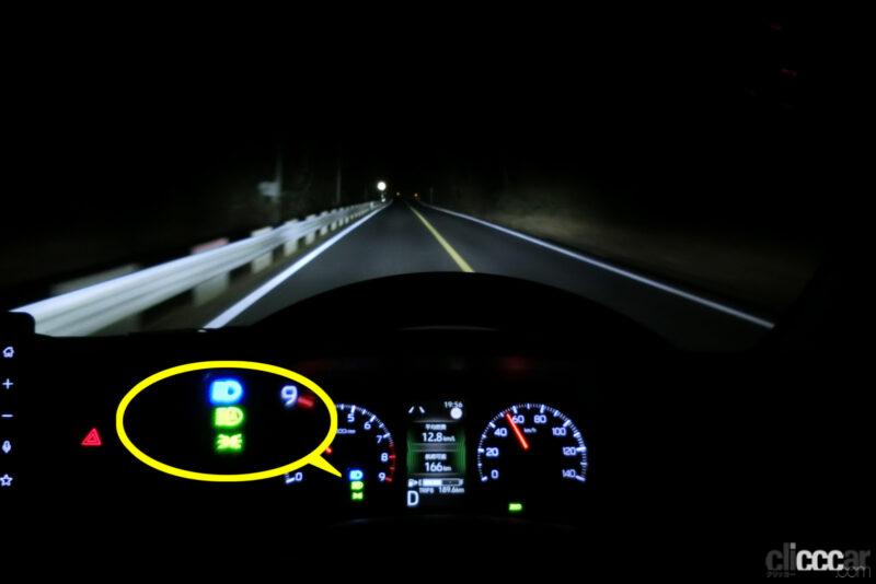 「レクサス級が軽バンに！新型「アトレー」LEDヘッドライトのクラス初ADBの高機能ぶり【新車リアル試乗6-4 ダイハツアトレー　夜間走行&ライト性能編】」の13枚目の画像