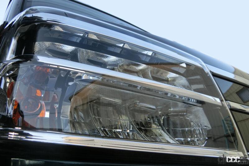 「レクサス級が軽バンに！新型「アトレー」LEDヘッドライトのクラス初ADBの高機能ぶり【新車リアル試乗6-4 ダイハツアトレー　夜間走行&ライト性能編】」の24枚目の画像