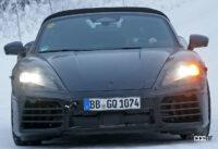 ポルシェ ボクスター次期型は2023年内にデビュー？ 極寒の北欧でテスト中 - Porsche Boxster EV 3 2