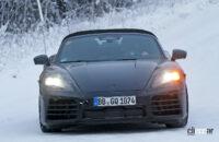 ポルシェ ボクスター次期型は2023年内にデビュー？ 極寒の北欧でテスト中 - Porsche Boxster EV 3