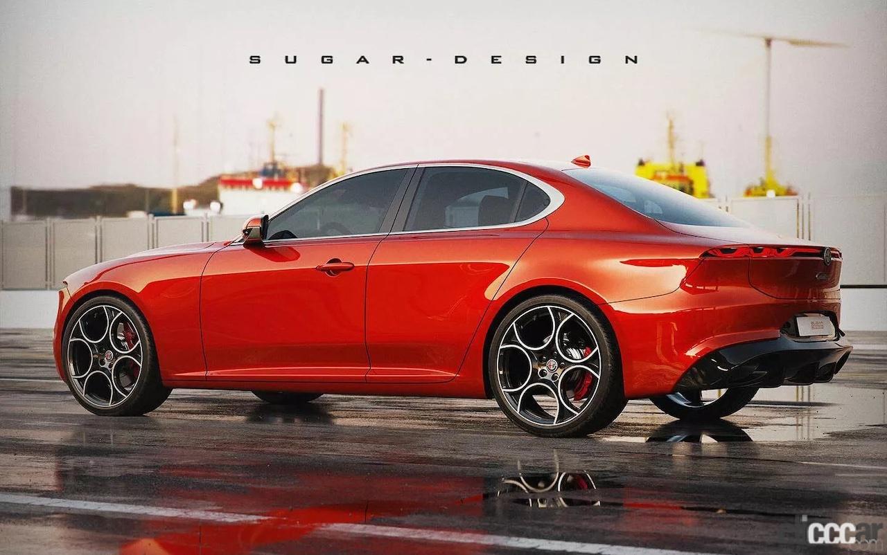 Alfa-Romeo-Giulia-Render 画像|アルファロメオ「ジュリア」次期型、PHEVでBMW M2に対抗 | clicccar.com