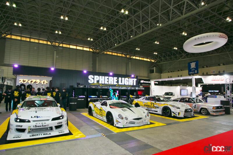 「SPHERE LIGHTはS15シルビア、R35GT-Rのレーシングカーとオロチのカスタムカーを展示【東京オートサロン2023】」の2枚目の画像